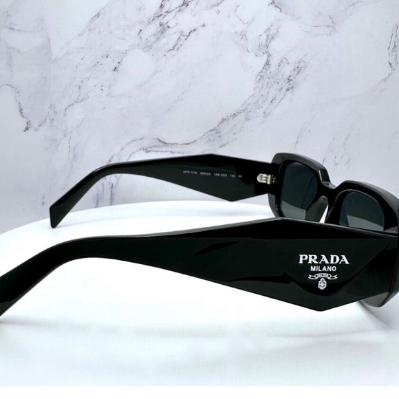 NEW Prada PRO8YS 1AB5SO Black Dark Gray Cat eye unisex sunglasses - Picture 2 of 9